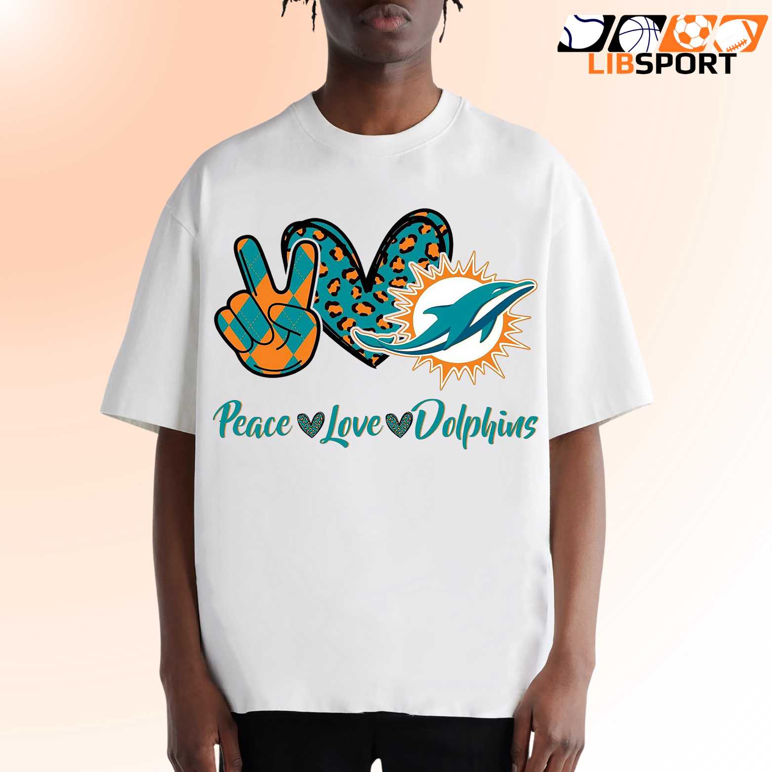 Miami Dolphins Love Heart Shirt, Unisex T-Shirt, Game Day Football Tee